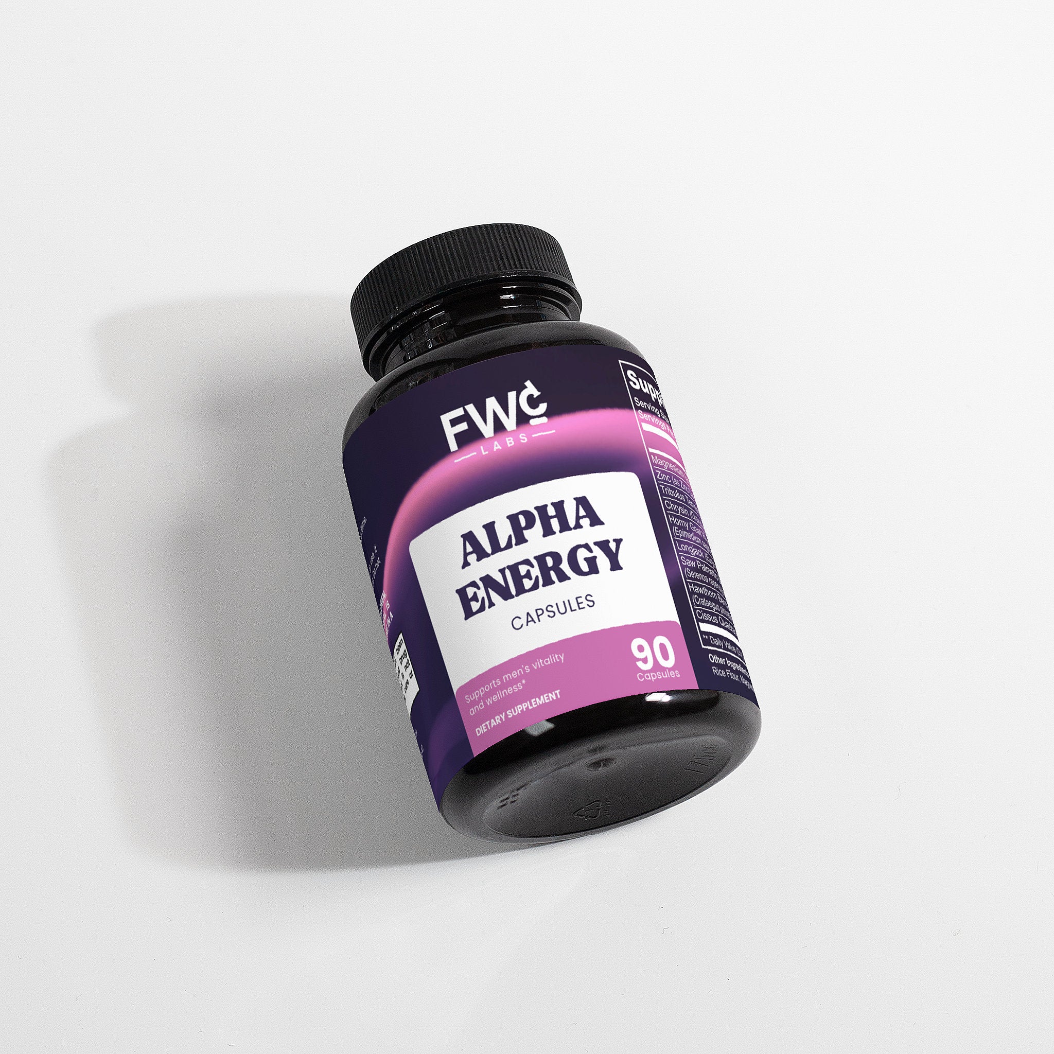 FWCLABS Vitality & Mineral Complex - Premium Zinc & Magnesium Supplement | Botanical Blend with Tribulus & Saw Palmetto - Daily Lifestyle Support - Non-GMO - 90 Capsules